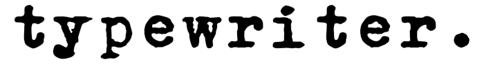 Typewriter logo
